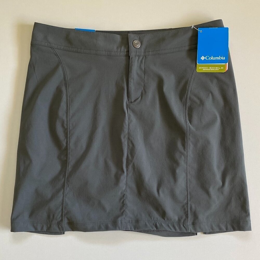 Columbia Three Rocks Skort Skirt Gray Sz 8 NWT​​​​​​ - Picture 2 of 13